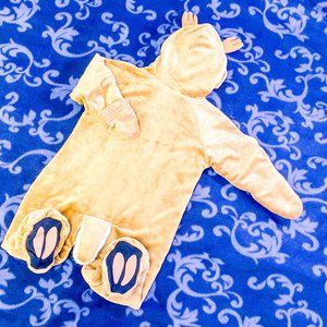 Cute Baby Deer Costume Infant Woodland Halloween Animal Onesie Zip Up